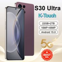 telefono inteligente k-touch 5g s30 ultra telefono movil android 22gb2tb desbloqueo facial 5g doble sim bateria de 7800mah pantalla hd de 73 pulgadas telefono movil 5g