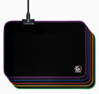 gembird alfombrilla gaming con efecto de luz led tamano m