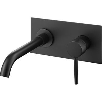 Grifo Lavabo Empotrado Monomando Carlow Negro