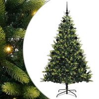 arbol de navidad  decoraciones de navidad artificial plegable 300 leds verde 210 cm