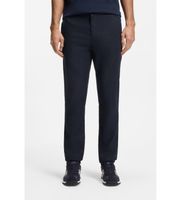 boss para hombre 50559595 pantalon lino detalle de logo marino 3532 casual clasico
