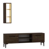 mueble tv bien nogal