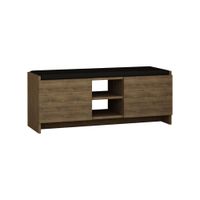 banco zapatero 2 puertas y 2 nichos l110 cm - roble