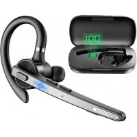auricular axtel axh-bt45 inalambrico bluetooth con cancelacion de ruido para oficina microfono y base de carga negro