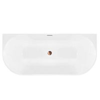 banera mural rea capri slim 150 tapa negra white 150 x 745 x 58 cm