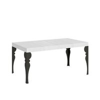 mesa extensible paxon premium 140400x90 cm fresno blanco patas antracita