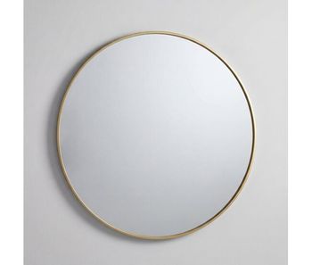 Espejo circle 100x100x2,75cm dorado marca conforama