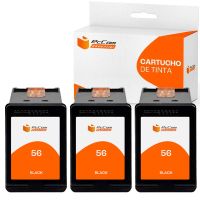 pccom essential hp 56 cartucho tinta compatible negro pack 3