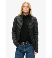 superdry para mujer w5011823a chaqueta hibrida de punto storm negro xs casual poliester reciclado sostenible