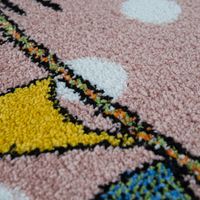 alfombra infantil die lieben sieben rosa 160 cm redondo