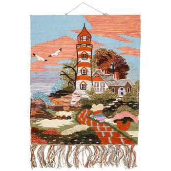 Tapiz De Yute Tejido Decorativo 80x100cm
