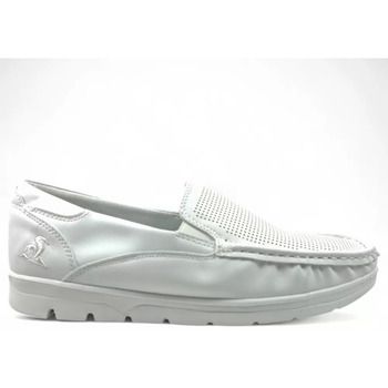 Timbos Mocasines Outlet Mocasin picado comodo de hombre blanco 131682 para hombre