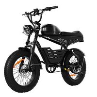 bicicleta electrica pixar superv 48 v 250 w 156 ah estilo moto color negro