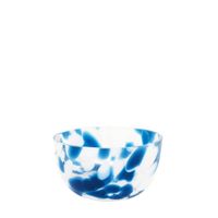 set de 6 cuencos de cristal azul y blanco 11x11x6cm