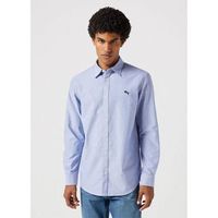 wrangler camisa manga larga 112350481 ls shirt-oxford blue para hombre