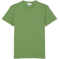 lacoste tops y camisetas cotton pima crew neck t-shirt lime green para hombre