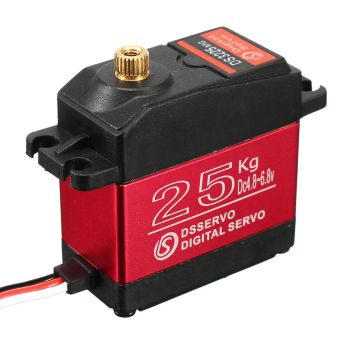 Servo Digital de Engranaje Metálico Resistente al Agua DSSERVO DS3225MG 25KG Para Autos RC a Escala 1/8, 1/10 y 1/12