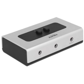 Interruptor de sonido DeLOCK 3,5 mm manual bidireccional
