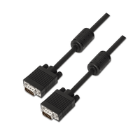 aisens cable svga con ferrita hdb15m-hdb15m negro 20m