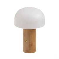 lampara led de bambu de 21 cm