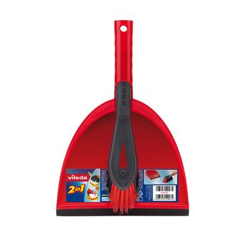 Vileda recogedor y cepillo  (rojo)