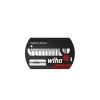 wiha juego de bits flipselector standard de 25 mm hexagonales de 12 unid de 14 con clip para el cinturon en blister 39059