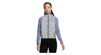 Chaqueta termica sin mangas nike swift gris  mujer