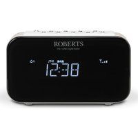 roberts ortus1 dabr clock radio - white white