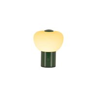 lampara de mesa de hierro con 1 led integrado verde