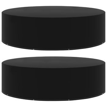 Funda De Muebles De Jardín 2 Uds | Cubiertas Muebles Jardín 10 Ojales 205x70 Cm Cfw88207