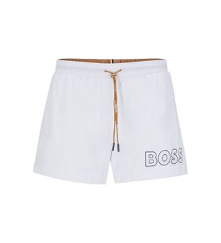 BOSS para hombre. 50469280 Bañador Mooneye blanco (S), Beachwear, Poliamida