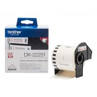 brother dk-22251 rollo etiquetas rojonegro para impresora