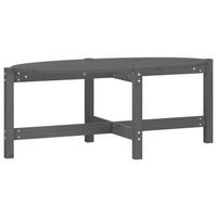 mesa de centro sencilla 118 x 63 x 45 cm madera maciza de pino gris dec039172