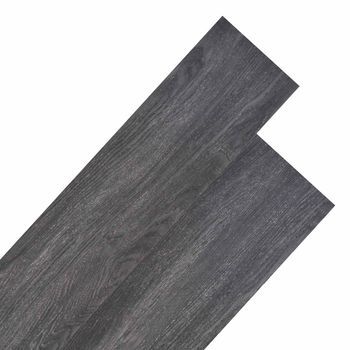 Tableros De Suelo Negro Y 5,26 M² 18 Uds. Pvc Vidaxl