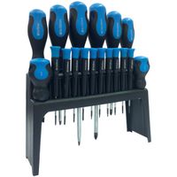 18 pc cv screwdriver set with stand