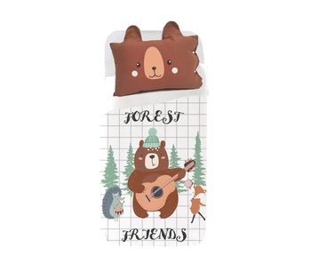 Juego de funda nórdica infantil oso bosque oso oso bosque - multicolor - cama90 (160x270)