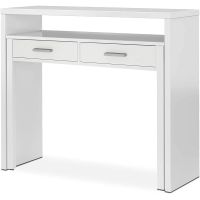 habitdesign bureau mesa de escritorio extensible blanco artik