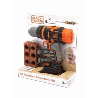 juego de rol smoby blackdecker taladro mecanico infantil con accesorios 3