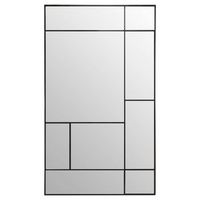 macha espejo de metal negro 97x167cm