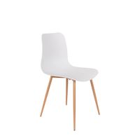 silla de polipropileno blanco
