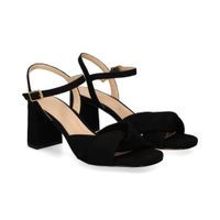unisa sandalias con tacon mujer - negro talla 37