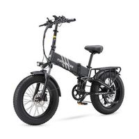 bicicleta electrica plegable pure unicorn u4 1000w 15ah fat bike negra