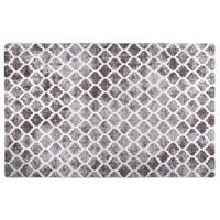 alfombra lavable gris y blanco 160x230 cm vidaxl