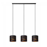 lampara colgante lineal rosas 3 luces