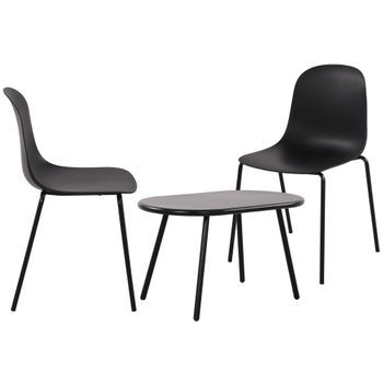 Suite De 2 Plazas Veldin Plástico Negro Clp