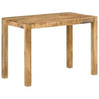 mesa de comedor madera maciza de mango 110x55x76 cm vidaxl