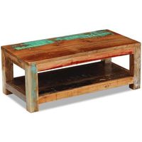mesa de centro madera maciza reciclada 90x45x35 cm vidaxl