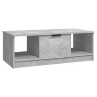mesa de cafe  mesa de centro madera de ingenieria gris hormigon 102x50x36 cm