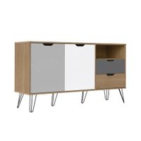 aparador de diseno multicolor 2 puertas y 2 cajones 140  39  765h