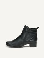 caprice bootie black made of leather with block heel size 38
